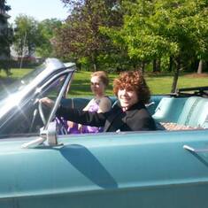 Jim loved that Zander was up for a prom pic in his convertible.