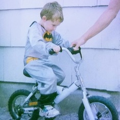 Batman on a bike
