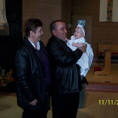 My dad and mom with Emily