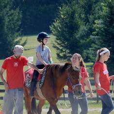 LifeStriders with Zoe riding and doing great exercises