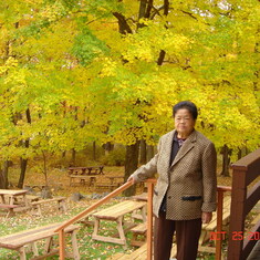 2004/10母親到紐約莊嚴寺參訪